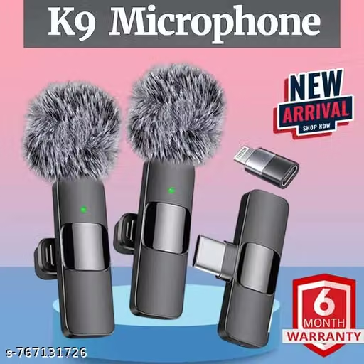 K9 Dual Wireless Microphone with receiver